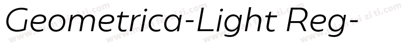 Geometrica-Light Reg字体转换